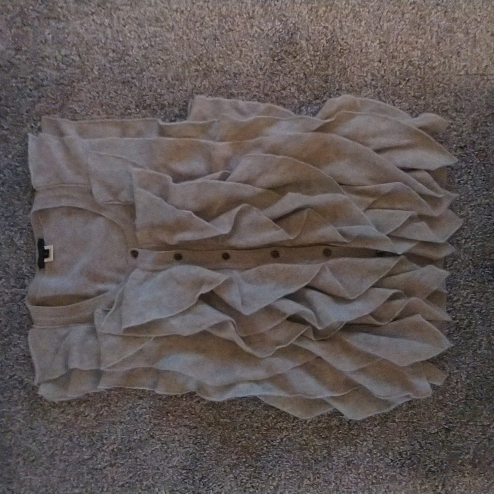 Jyune Cashmere Ruffle Sweater Vest S